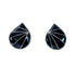 Native American Zuni Sterling Silver Onyx Post Earrings JX131046